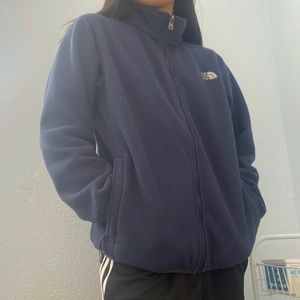 The North Face navy fleece zip up
